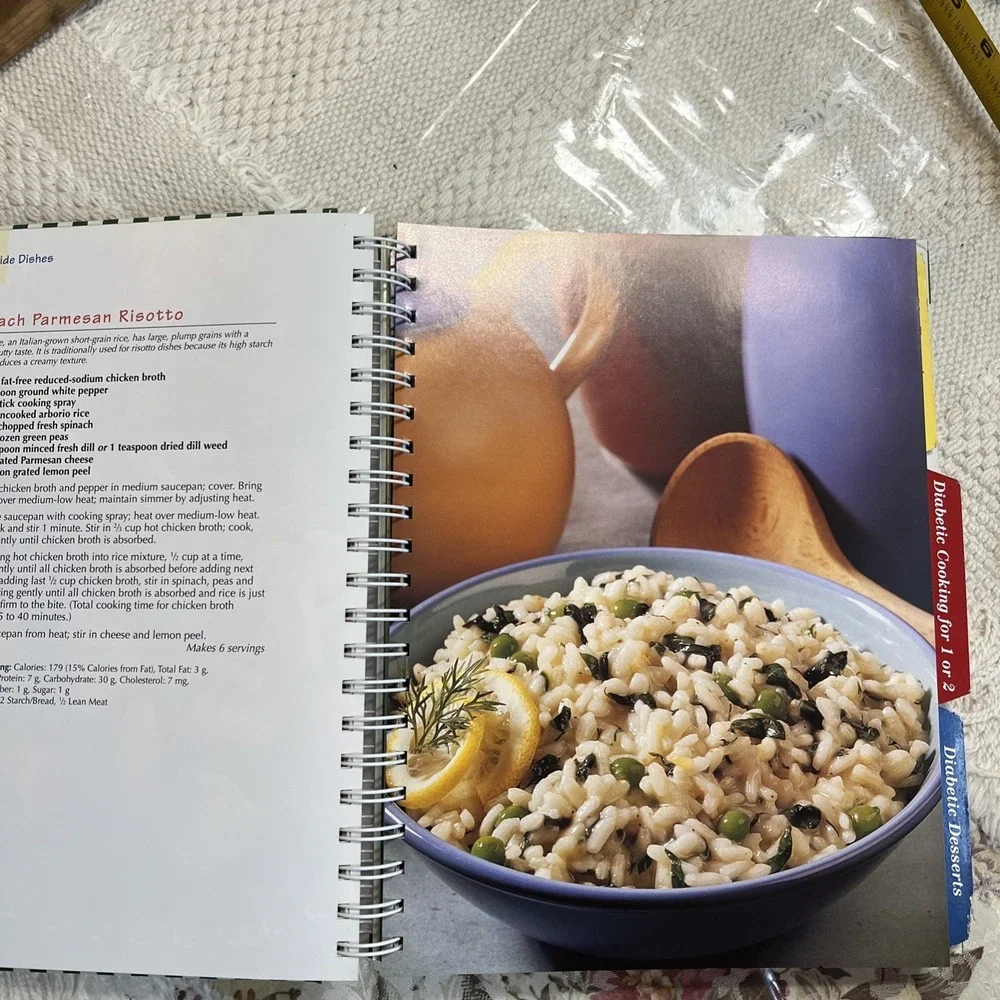 Cooking For A Diabetic‎ Three Cookbooks in 1 Hardcover Spiral 288 pgs